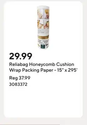 Staples Reliabag Honeycomb Cushion Wrap Packing Paper - 15 x 295' offer