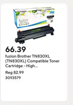 Staples fuzion Brother TN830XL (TN830XL) Compatible Toner Cartridge - High Yield - Black offer