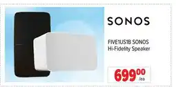 2001 Audio Video FIVE1US1B SONOS Hi-Fidelity Speaker offer