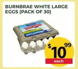 Food World Supermarket BURNBRAE WHITE LARGE EGGS offer