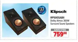 2001 Audio Video RP500SABII Dolby Atmos 300W Surround Sound Speakers offer