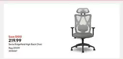 Staples Serta Ridgefield High Back Chair offer