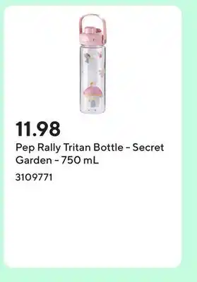 Staples Pep Rally Tritan Bottle - Secret Garden - 750 mL offer