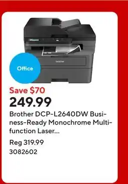 Staples Brother DCP-L2640DW Business-Ready Monochrome Multifunction Laser Printer offer