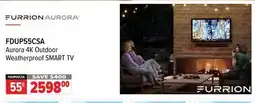 2001 Audio Video FDUP55CSA Aurora 4K Outdoor Weatherproof SMART TV offer