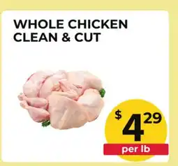 Food World Supermarket Whole Chicken Clean & Cut offer