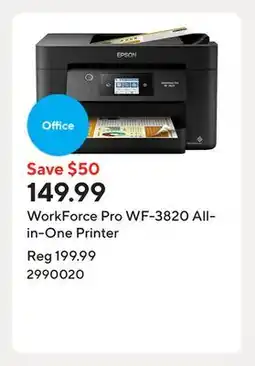 Staples WorkForce Pro WF-3820 All-in-One Printer offer