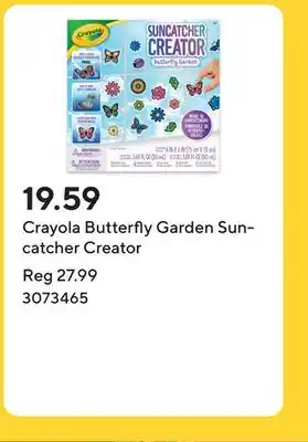 Staples Crayola Butterfly Garden Suncatcher Creator offer