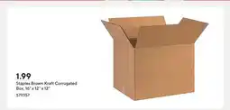 Staples Staples Brown Kraft Corrugated Box, 16 x 12 x 12 offer