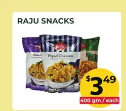Food World Supermarket RAJU SNACKS offer