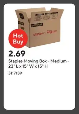 Staples Staples Moving Box - Medium - 23 L x 15 W x 15 H offer