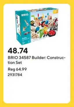 Staples BRIO 34587 Builder: Construction Set offer