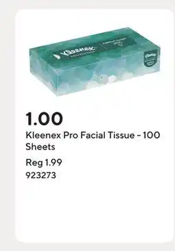 Staples Kleenex Pro Facial Tissue - 100 Sheets offer