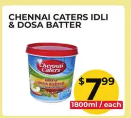 Food World Supermarket CHENNAI CATERS IDLI & DOSA BATTER offer