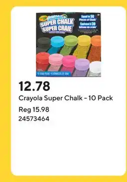 Staples Crayola Super Chalk - 10 Pack offer
