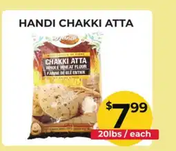 Food World Supermarket HANDI CHAKKI ATTA offer
