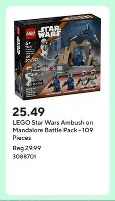 Staples LEGO Star Wars Ambush on Mandalore Battle Pack - 109 Pieces offer
