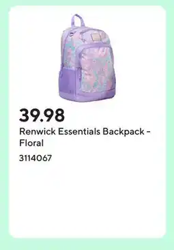Staples Renwick Essentials Backpack - Floral offer