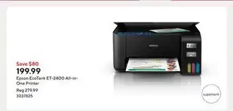 Staples Epson EcoTank ET-2400 All-in-One Printer offer