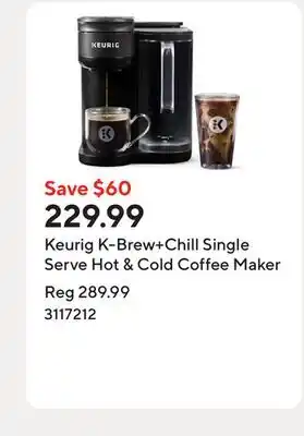 Staples Keurig K-Brew+Chill Single Serve Hot & Cold Coffee Maker offer