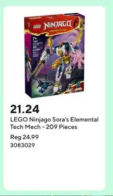 Staples LEGO Ninjago Sora's Elemental Tech Mech - 209 Pieces offer