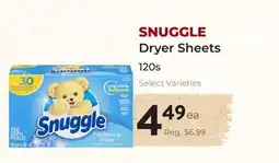 Marche Leo's SNUGGLE Dryer Sheets offer