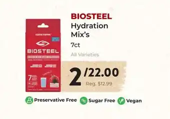 Marche Leo's BIOSTEEL Hydration Mix's offer