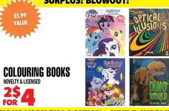 Len's Mill Stores COLOURING BOOKS offer