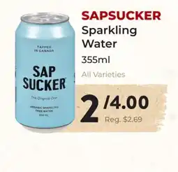 Marche Leo's SAPSUCKER Sparkling Water offer