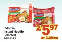 T&T Supermarket INDOMIE INSTANT NOODLE SELECTED, 80gx5,85gx5 offer
