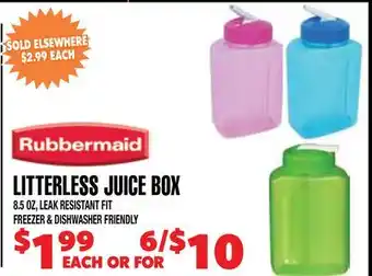 Len's Mill Stores LITTERLESS JUICE BOX offer