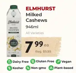 Marche Leo's ELMHURST Milked Cashews offer