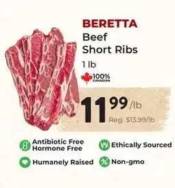 Marche Leo's BERETTA Beef Short Ribs offer