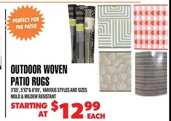 Len's Mill Stores OUTDOOR WOVEN PATIO RUGS offer