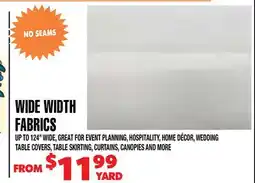 Len's Mill Stores WIDE WIDTH FABRICS offer