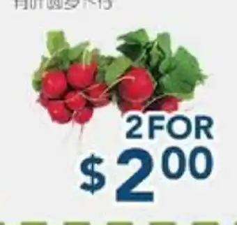 Oceans Fresh Food Market Bunch Radish offer