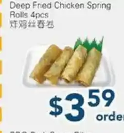 Oceans Fresh Food Market Deep Fried Chicken Spring Rolls offer