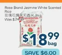 Oceans Fresh Food Market Rose Brand Jasmine White Scented Rice offer