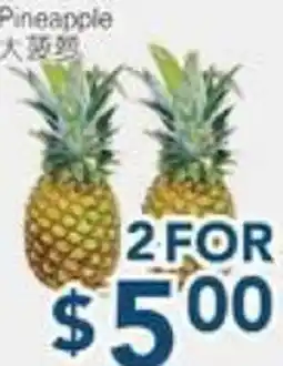 Oceans Fresh Food Market Pineapple offer