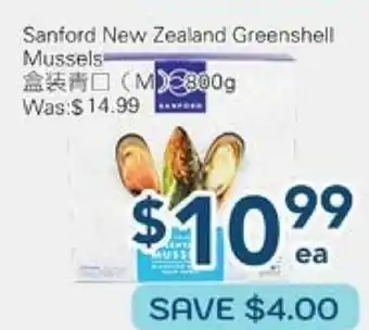 Oceans Fresh Food Market Sanford New Zealand Greenshell Mussels offer