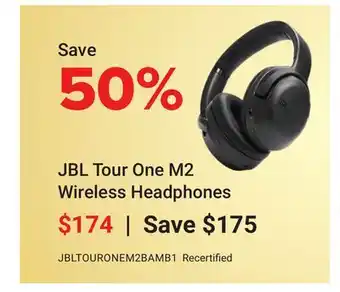 Visions Electronics JBL Tour One M2 Wireless Headphones offer