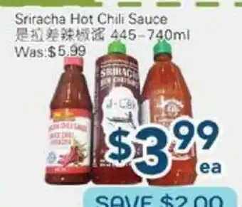Oceans Fresh Food Market Sriracha Hot Chili Sauce offer