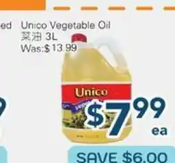 Oceans Fresh Food Market Unico Vegetable Oil offer