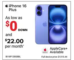 Visions Electronics iPhone 16 Plus offer