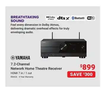 Visions Electronics 7.2-Channel Network Home Theatre Receiver HDMI 7 in/1 out offer