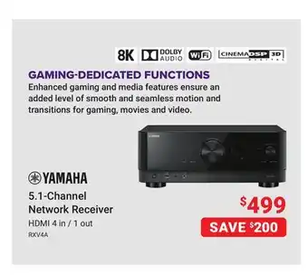Visions Electronics 4 in/out RXV4A 5.1-Channel Network Receiver offer