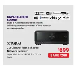 Visions Electronics YAMAHA 7.2-Channel Home Theatre Network Receiver offer