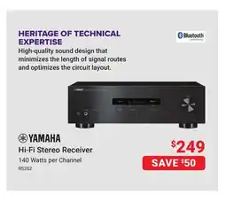 Visions Electronics YAMAHA Hi-Fi Stereo Receiver offer