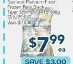 Oceans Fresh Food Market Seafood Platinum Fresh Frozen Raw Black Tiger Shrimp 13-15 offer