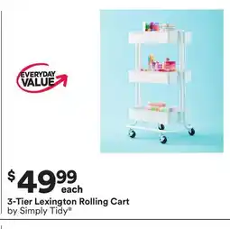 Michaels 3-Tier Lexington Rolling Cart by by Simply Tidy offer